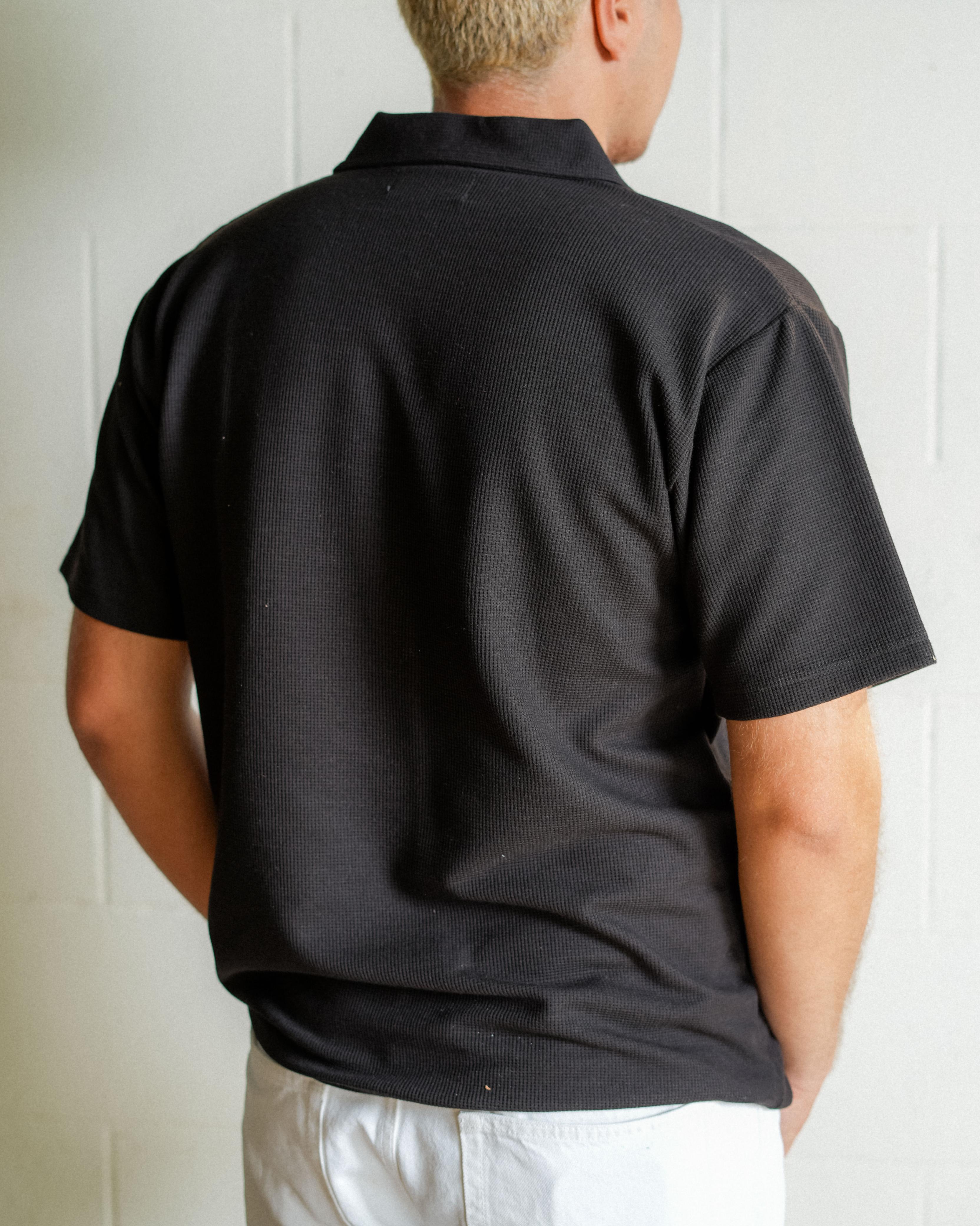 Waffle Polo Tee