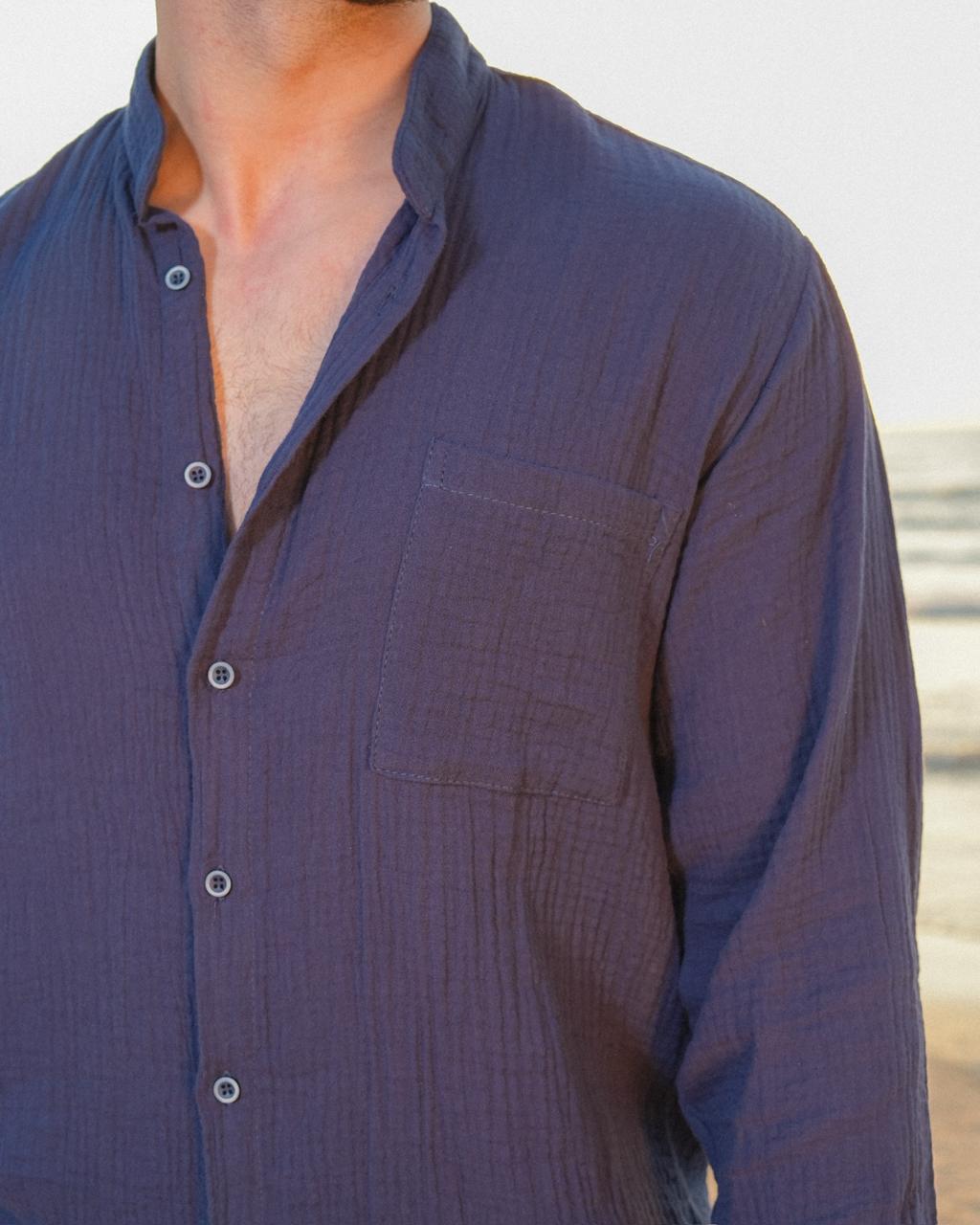 Navy  Linen Set