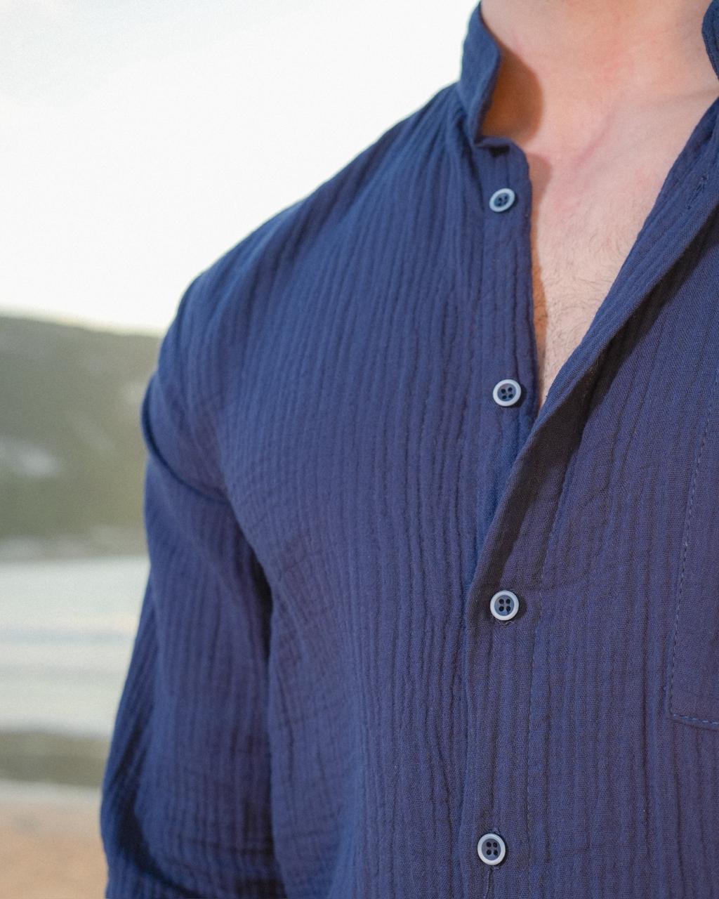 Navy  Linen Set